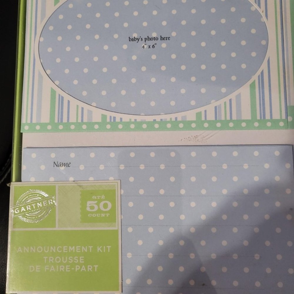 NWT Baby Boy Birth Announcement